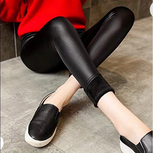 Pants - Faux leather leggings